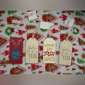 4- pc- Primitives By Kathy “Joy” Hanging Sign/Ornament Christmas
